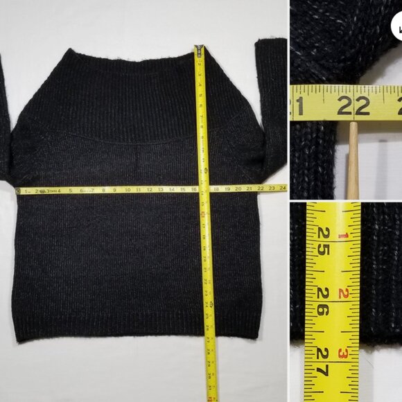 Zara Knit Wide Neck Sweater 6745E1M - Picture 4 of 6
